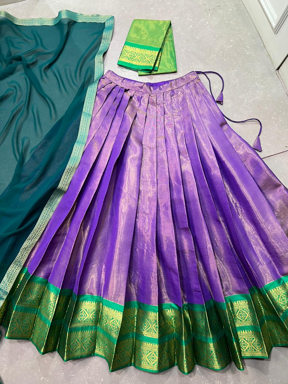 Kanchipuram silk Lehenga