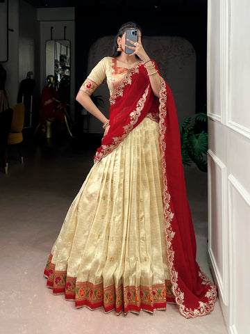 Paithani-inspires zari wearing lehenga set✨