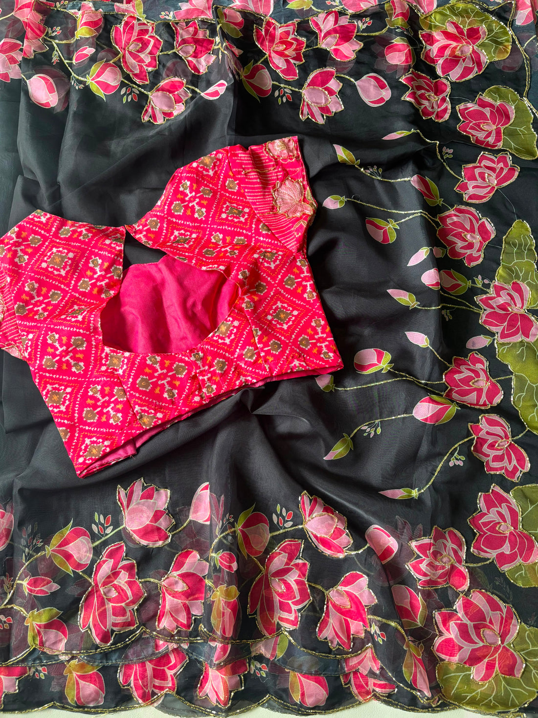 Lotus 🪷 Tebby silk saree ✨