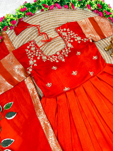Traditional anarkali gown with duppata ✨