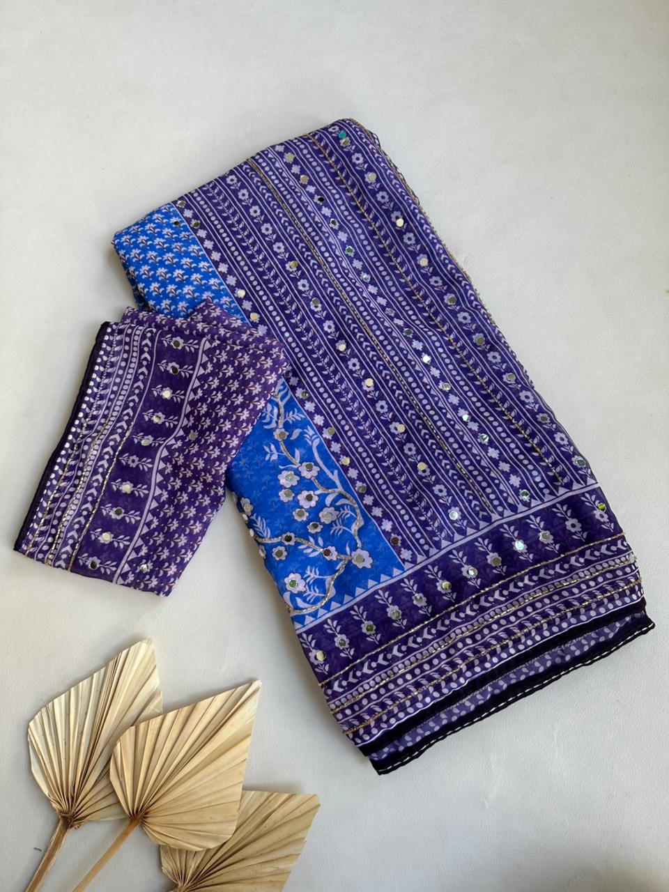 Bollywood style kareena kapoor inspired saree in dual shade ✨