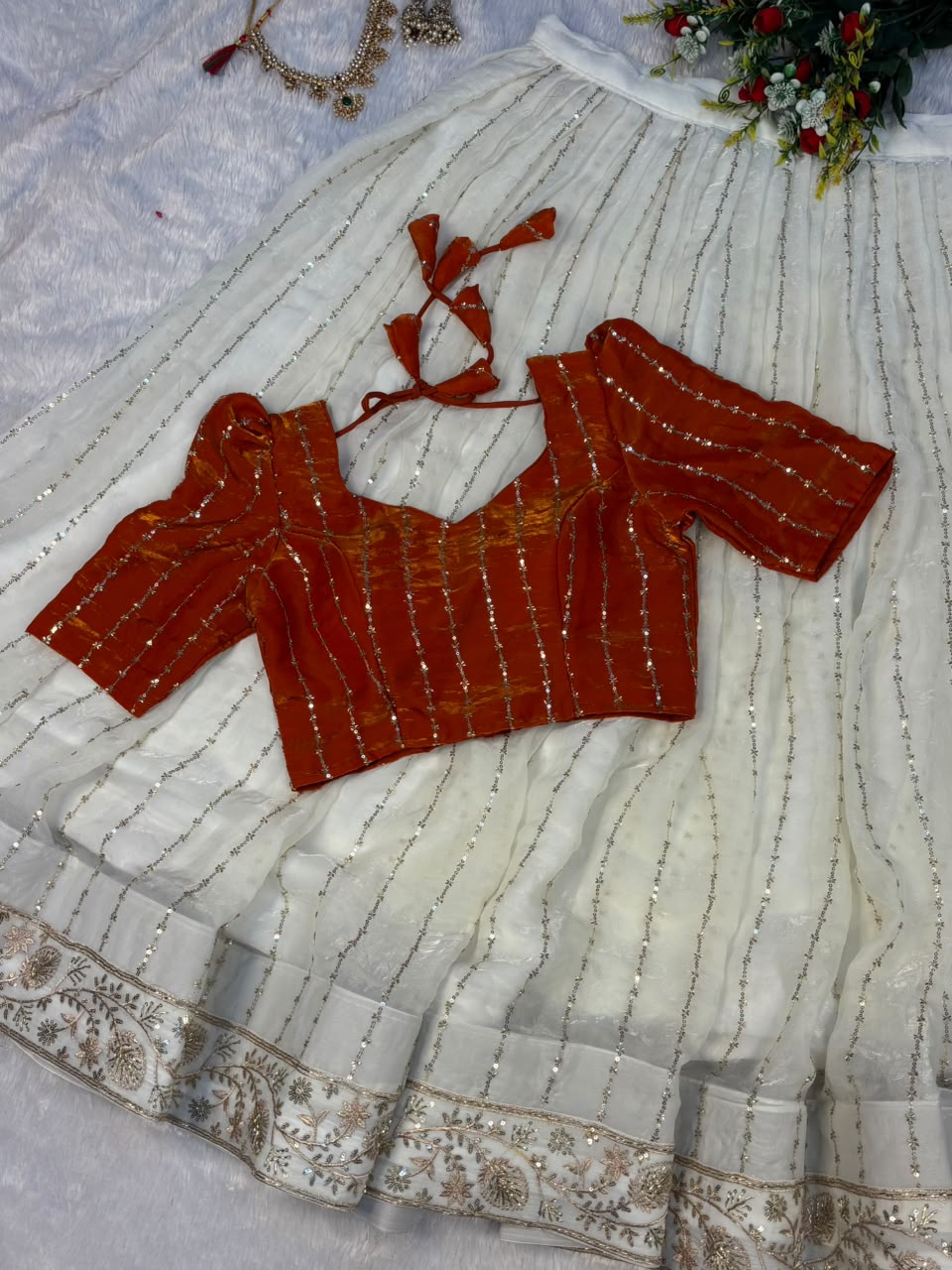 Premium space silk lehengas