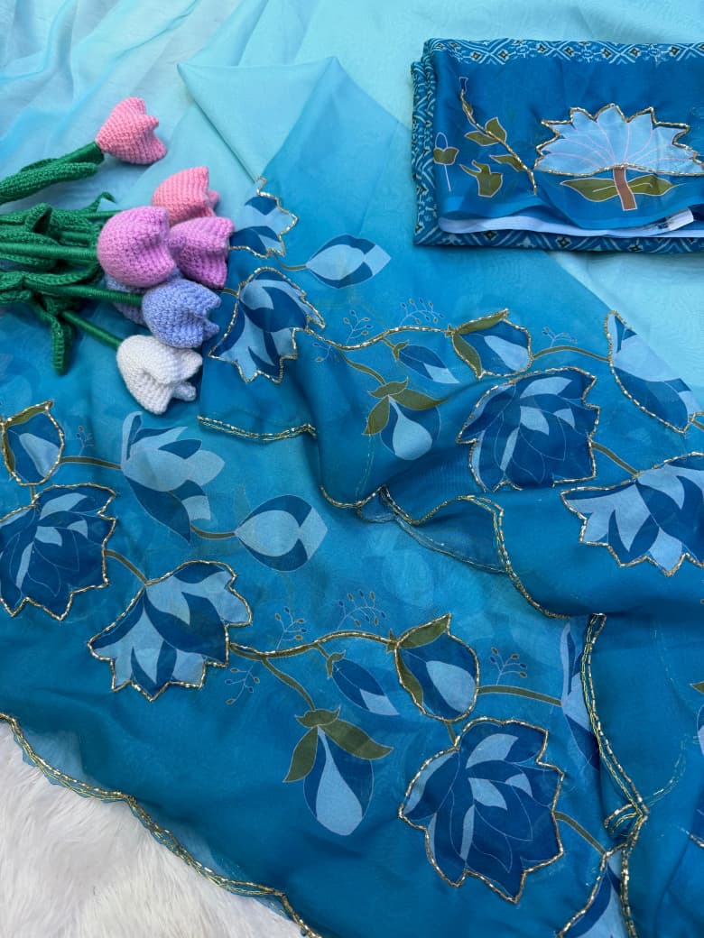 Lotus 🪷 Taby silk designer saree ✨