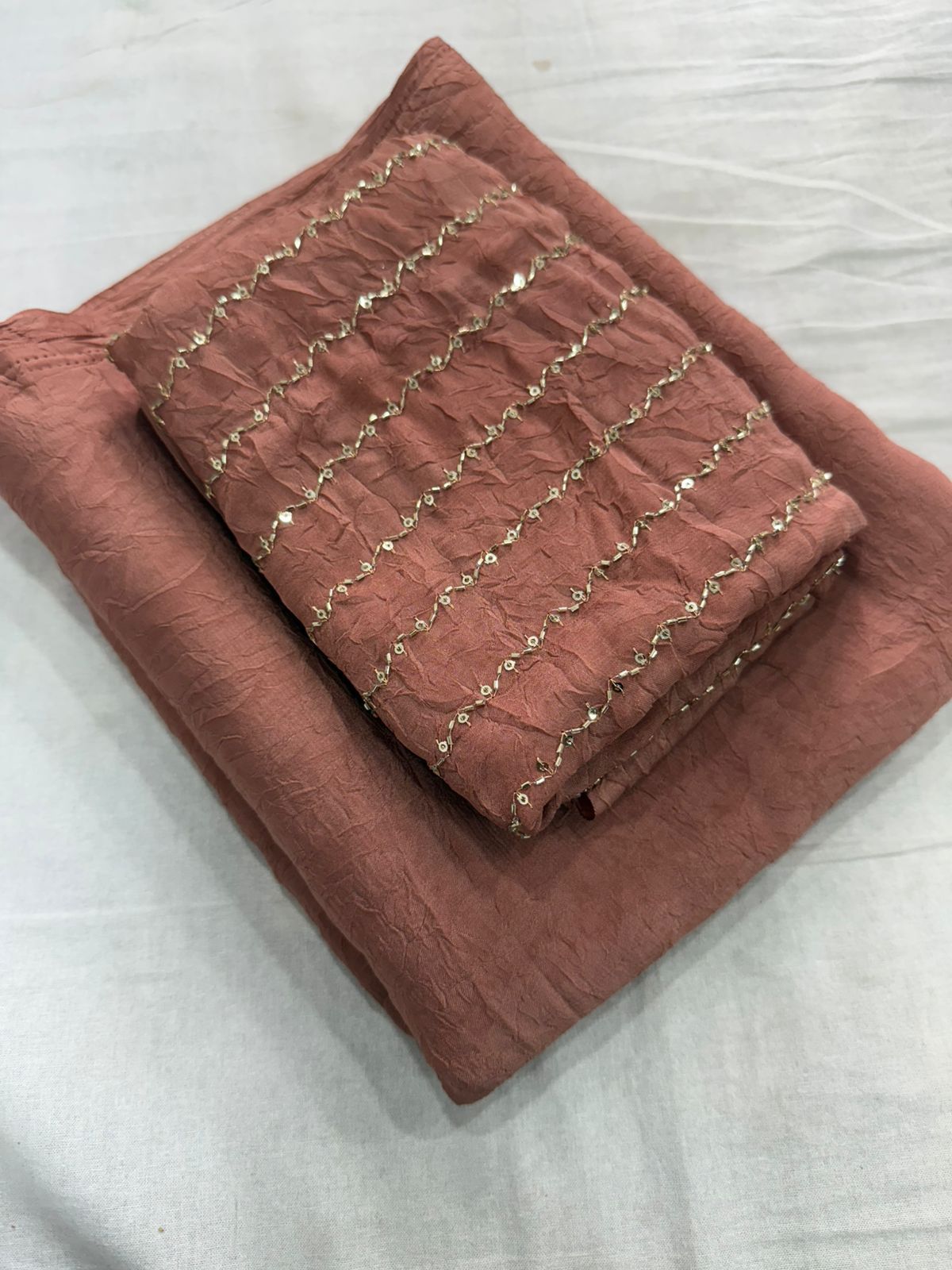 Rangoli crush saree