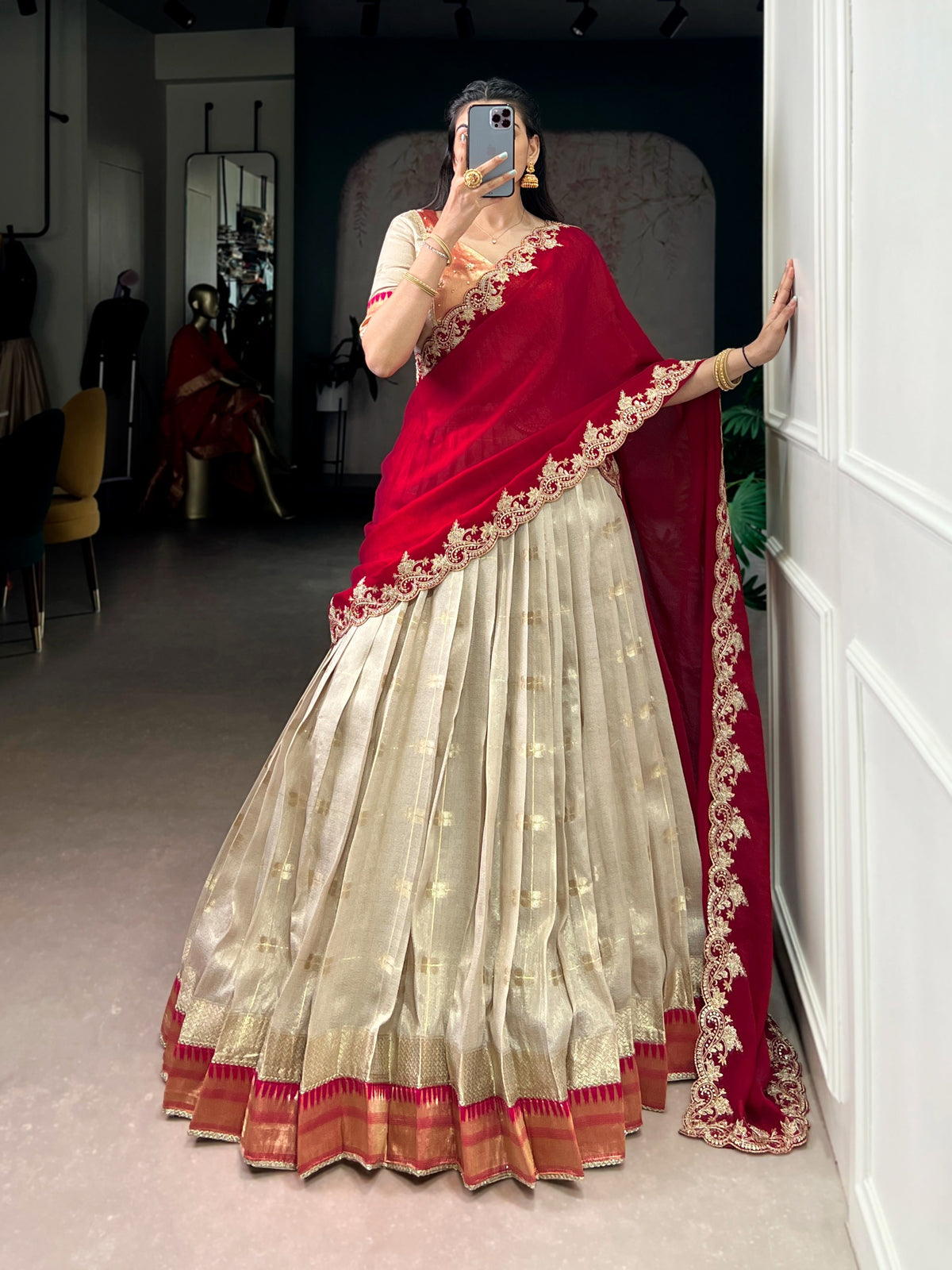 Paithani-inspires zari wearing lehenga set✨