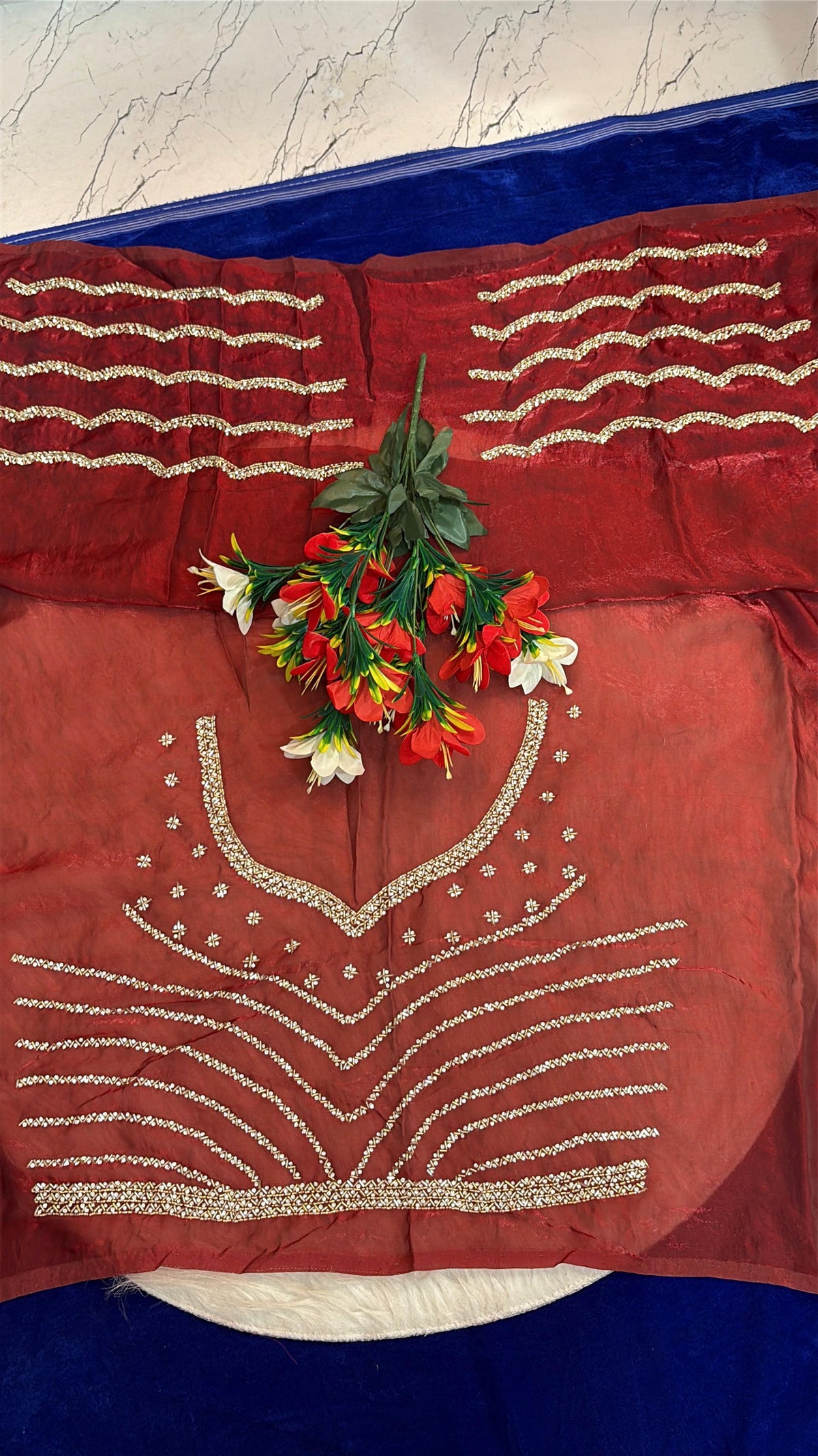 Rose 🌹 3 lines heavy designer saree ✨