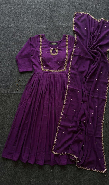 TARA Hand work Anarkali with Duppatta