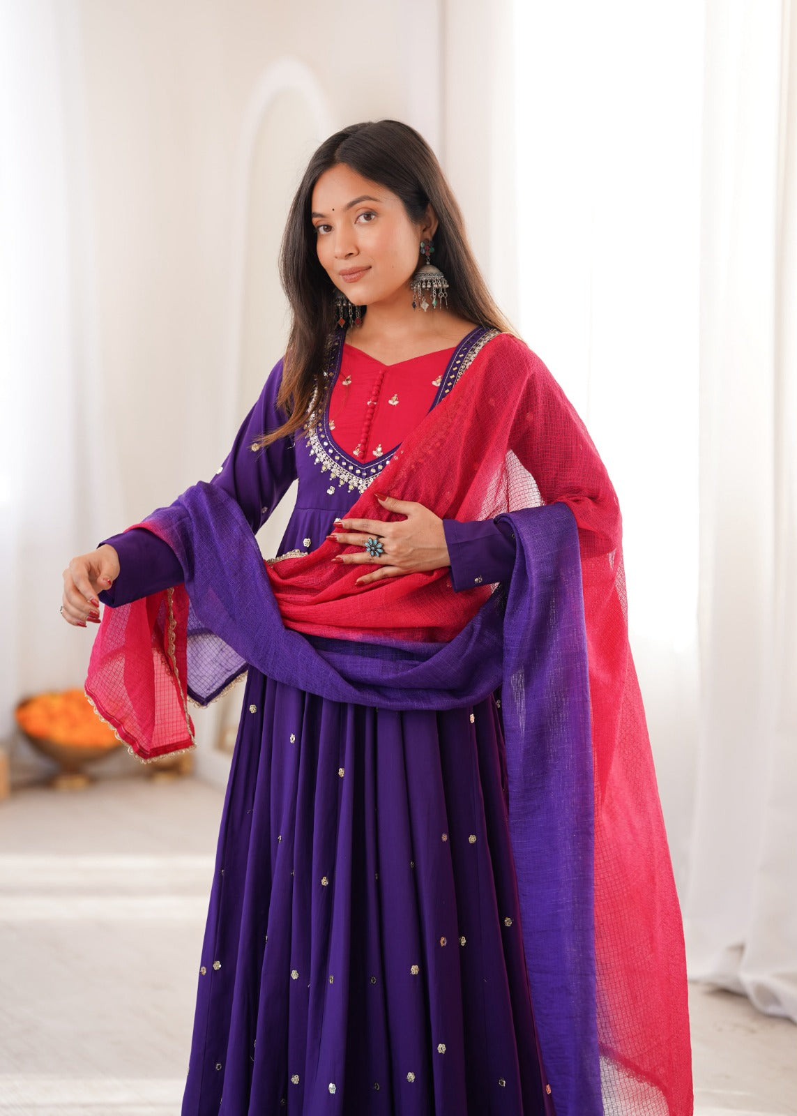 Anarkali Three Piece Set