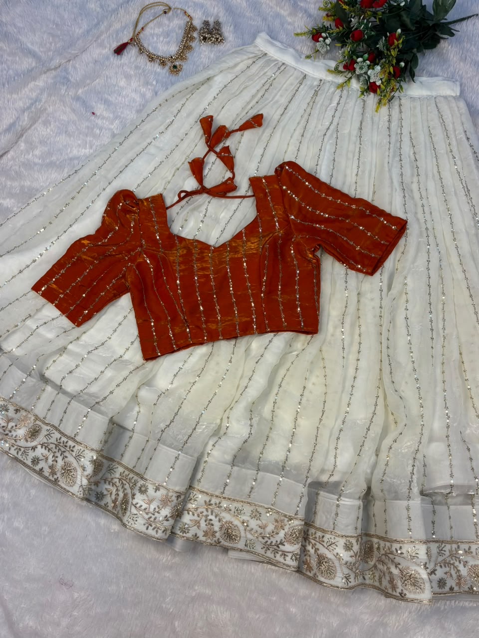 Premium space silk lehengas