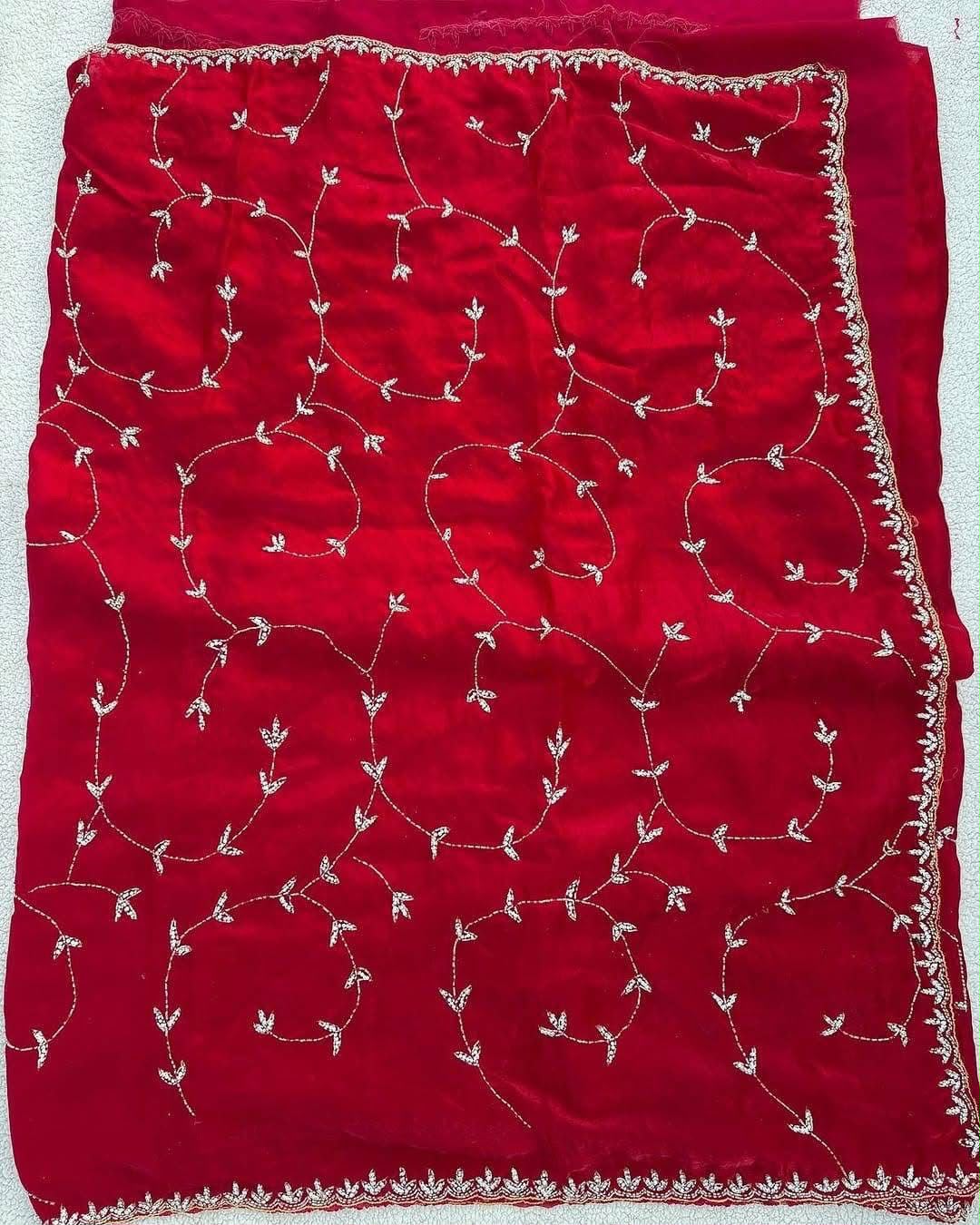 Hand work Jal design saree ✨