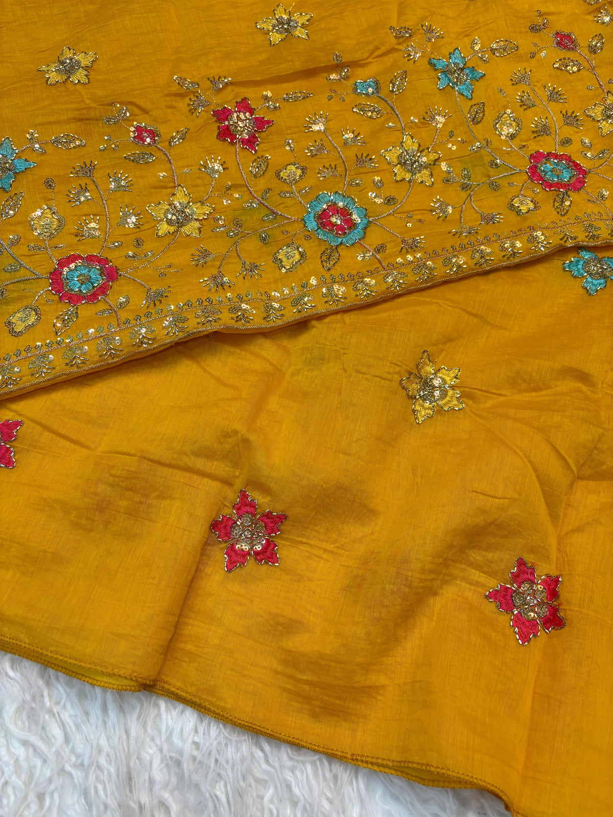 Mull cotton designer saree ✨
