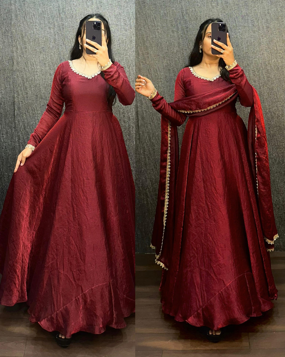 Exclusive gown with duppata ✨