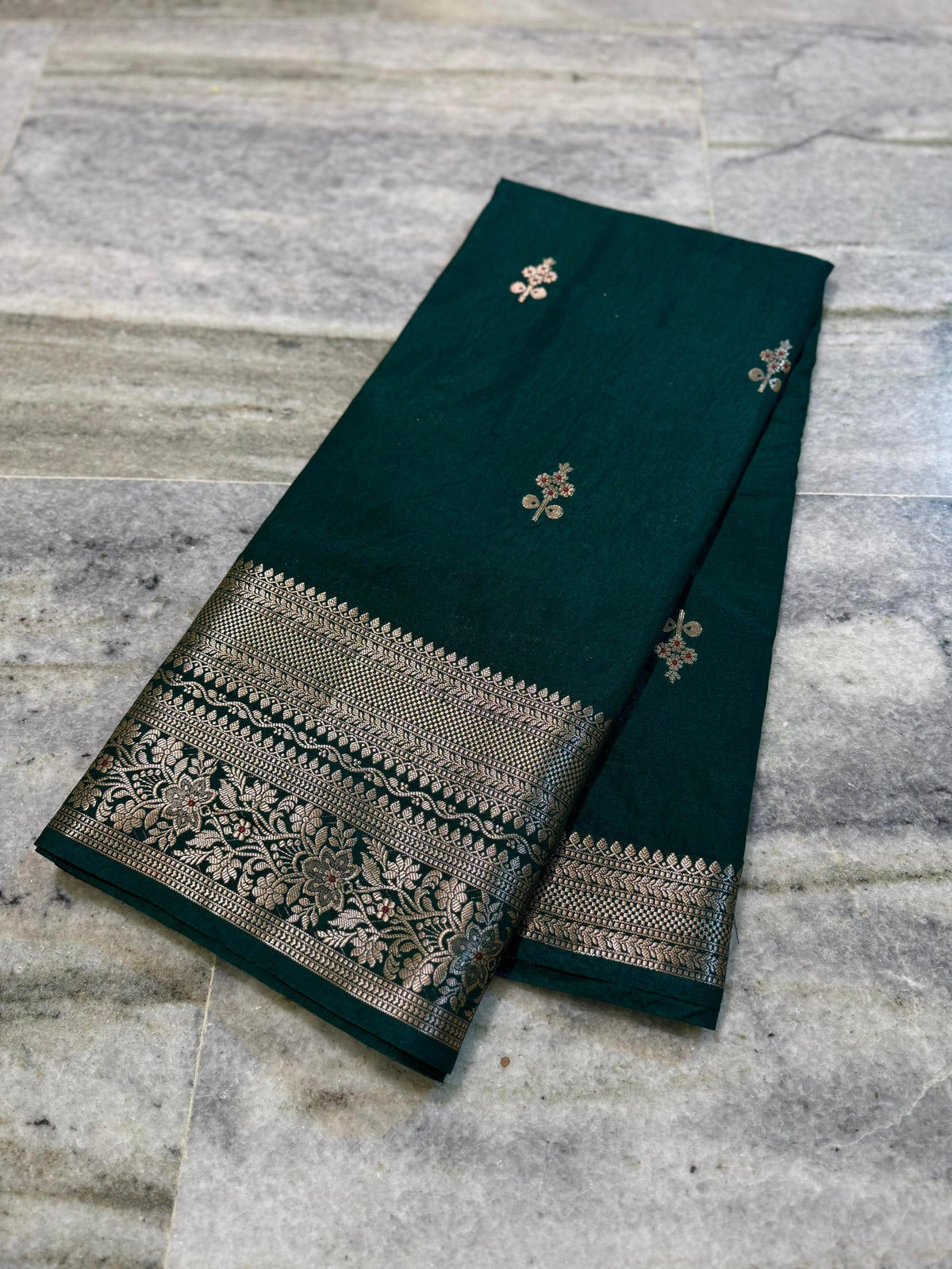Banarasi katan silk fabric saree