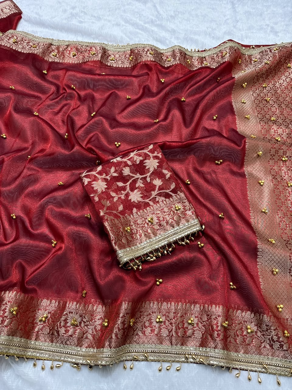 Viral tissue ghunghroo saree ✨