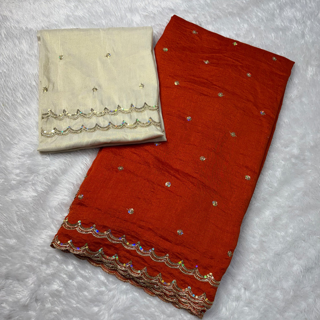 Double scalap border vichitra silk saree ✨