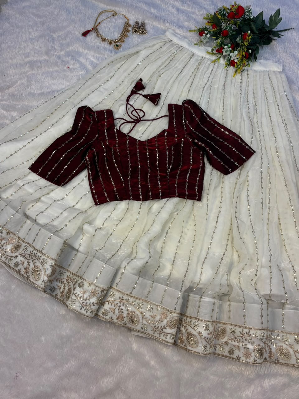 Premium space silk lehengas
