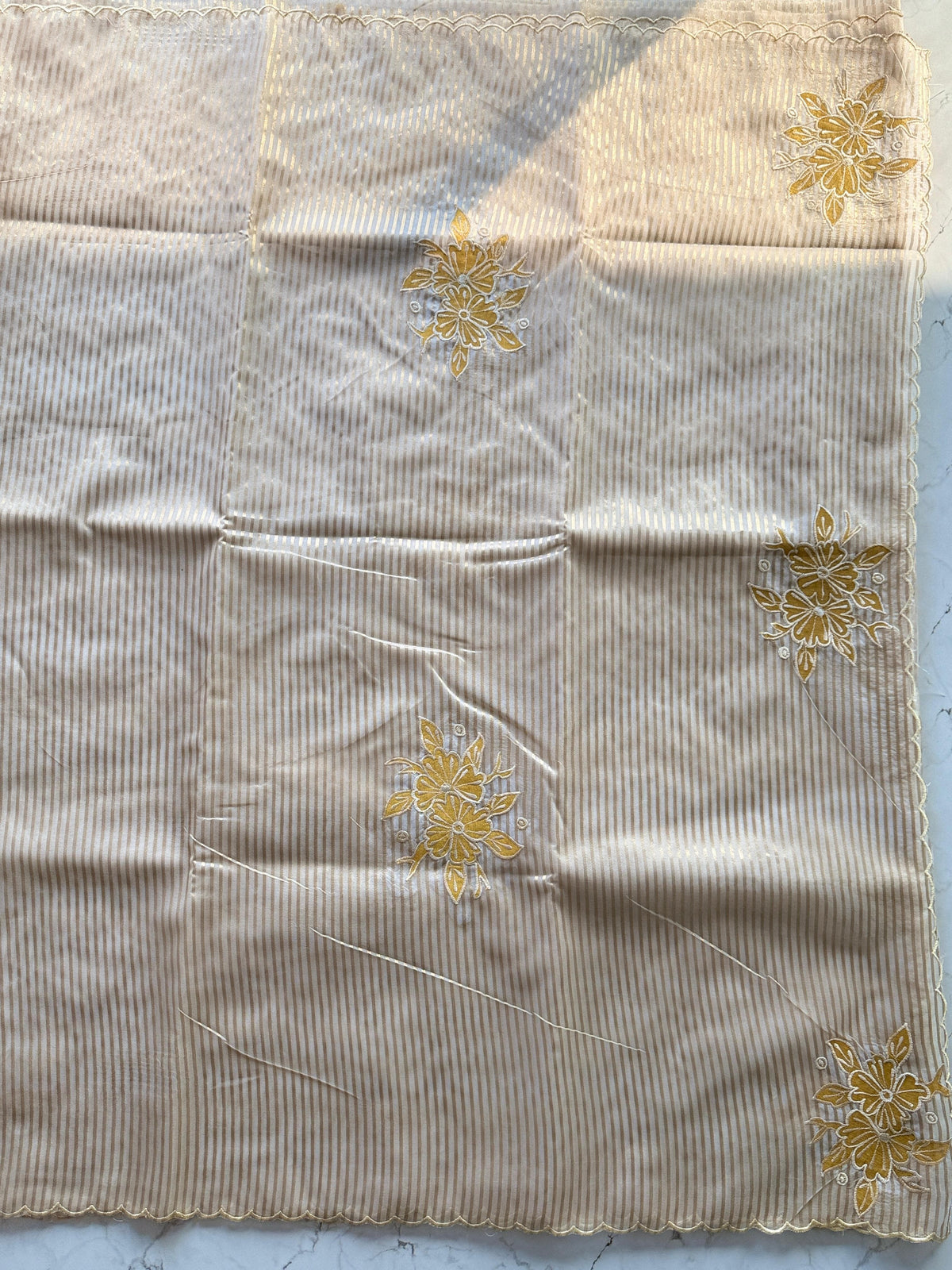 Premium Organza applique work saree
