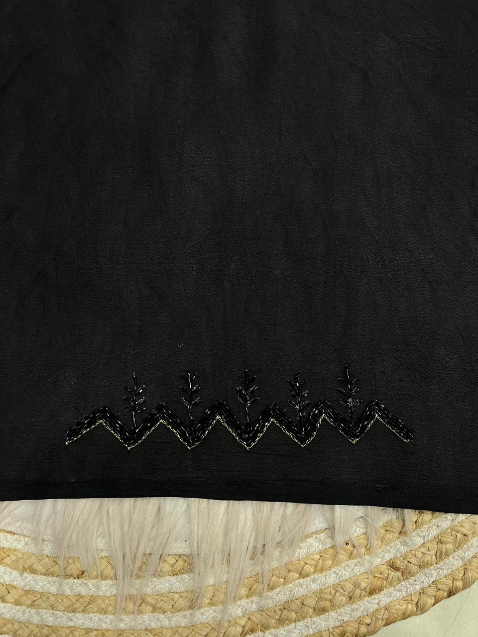 Dual shade Viscose chinnon saree
