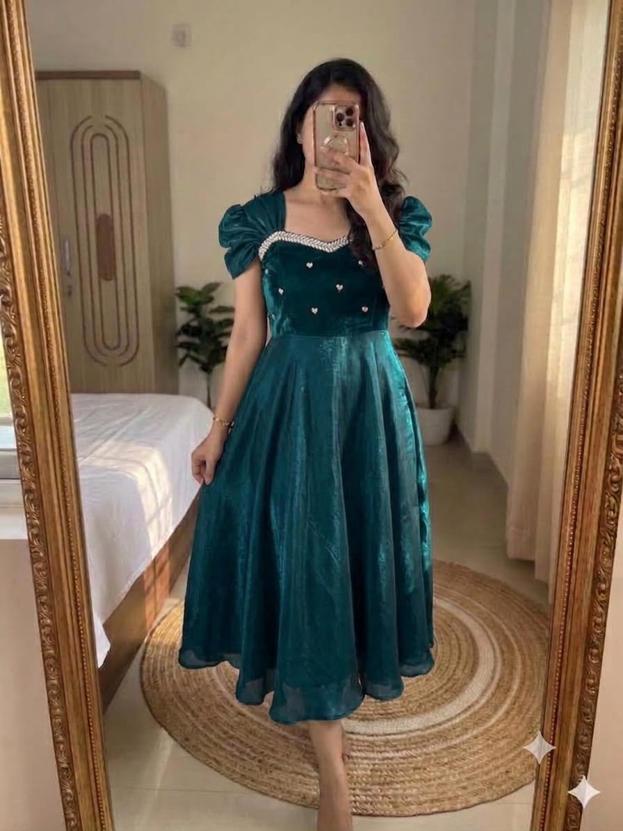 Space silk designer gown ✨