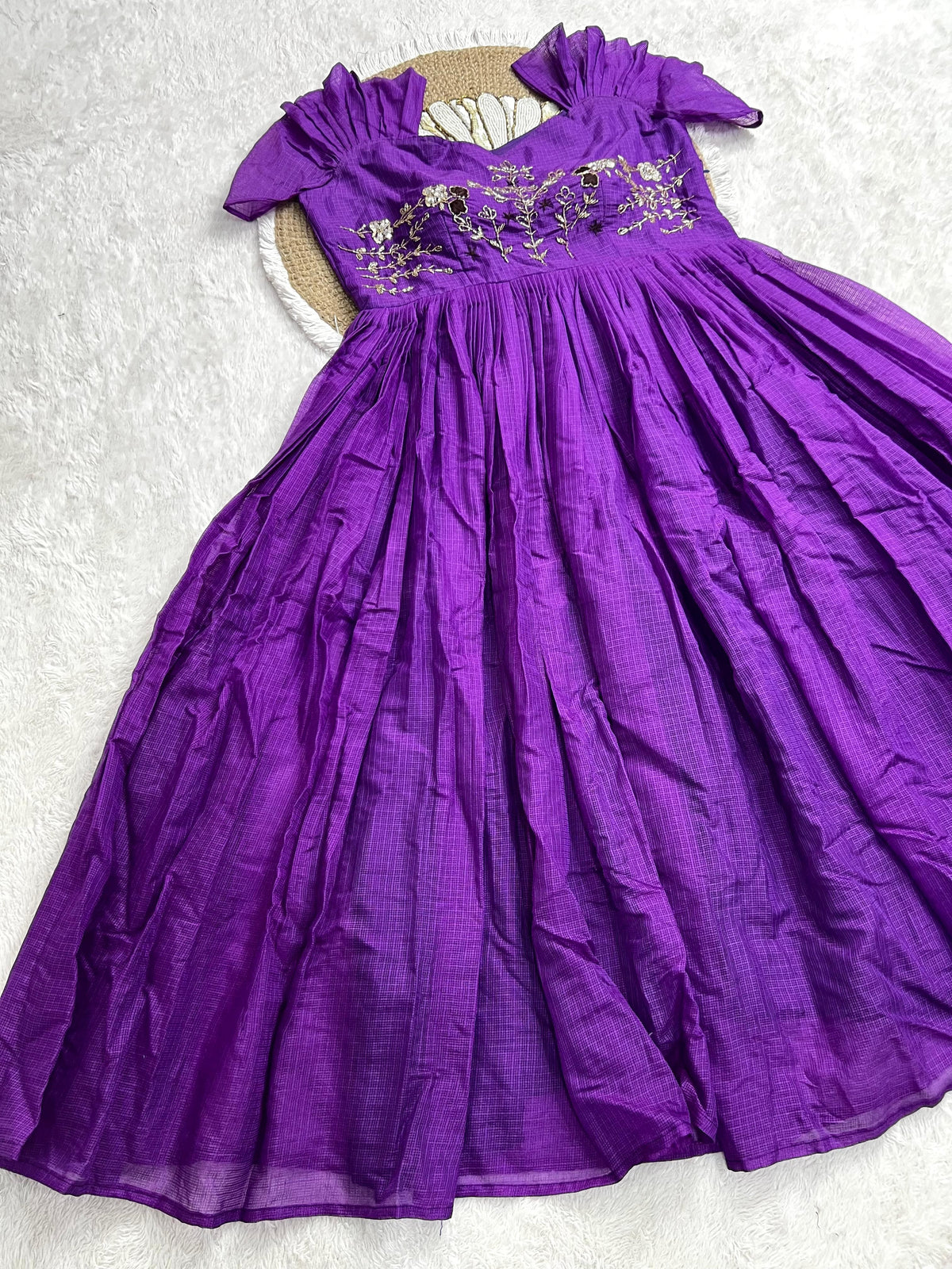 Summer special kota checks maggam gowns