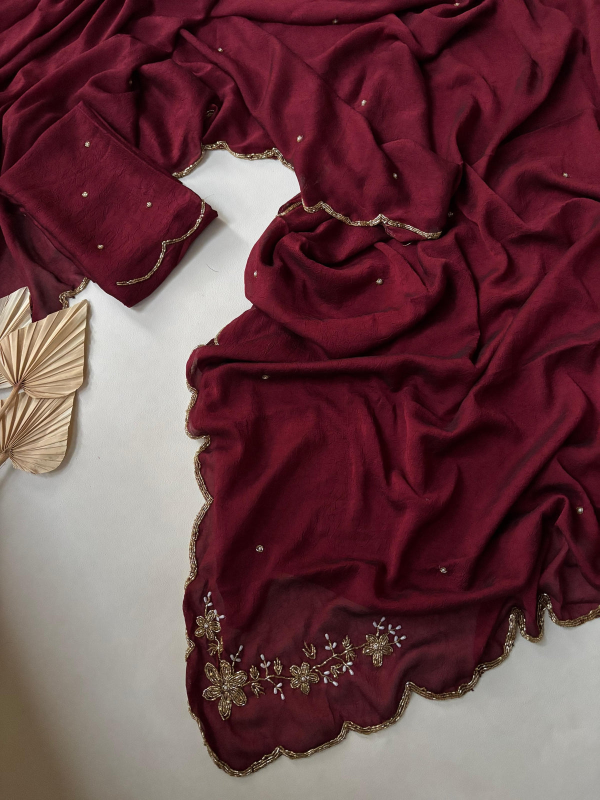 Premium rangoli crush silk designer saree ✨