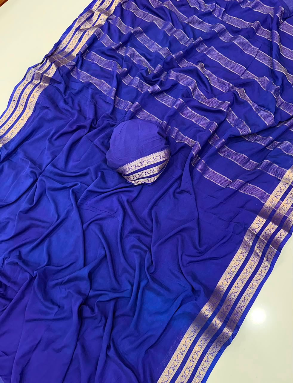 Viscose georgette crape saree✨