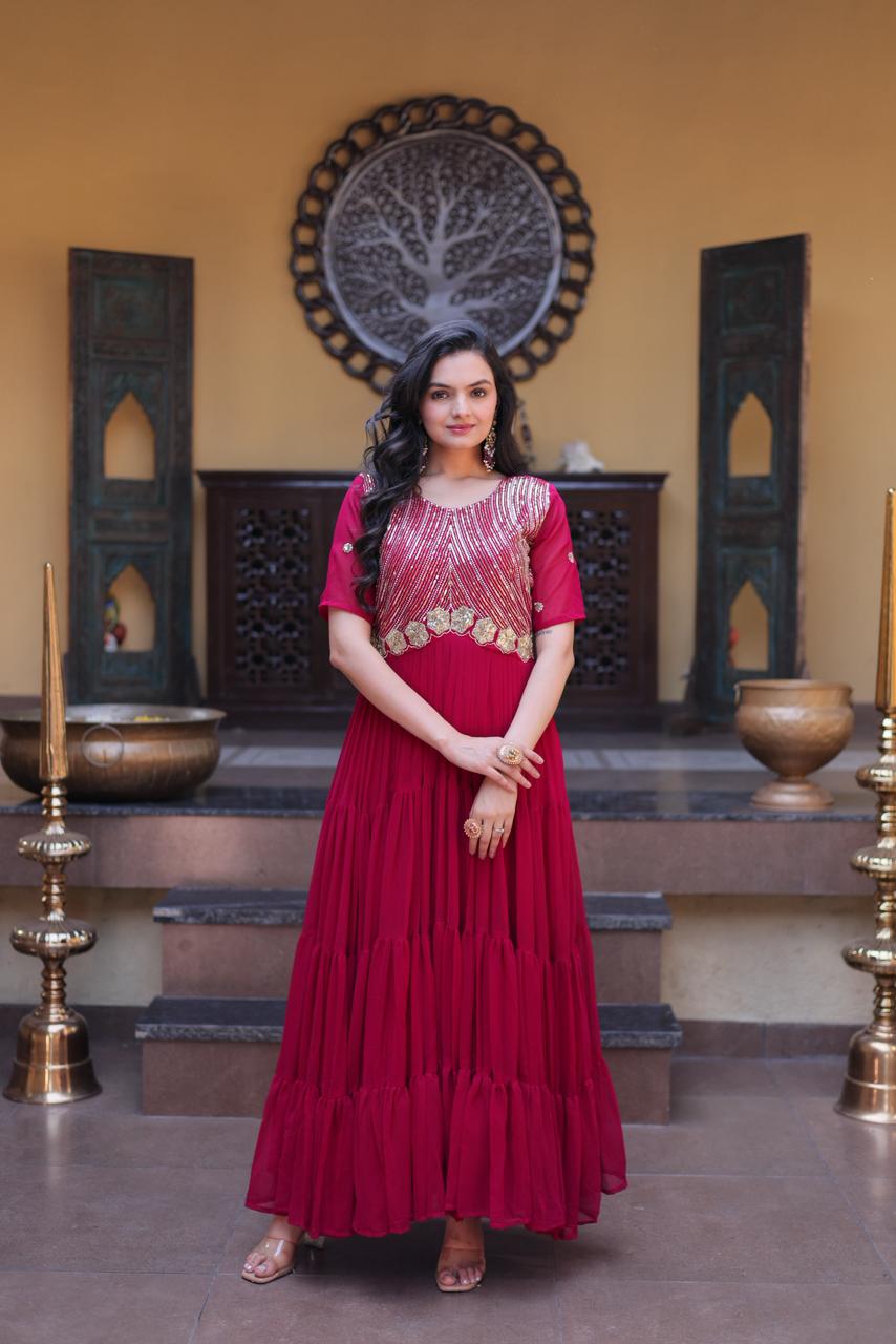 Ready made designer gown