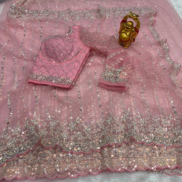 Party wear pearl work saree ✨