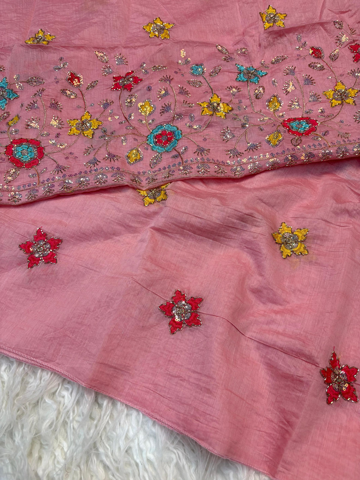 Mull cotton designer saree ✨
