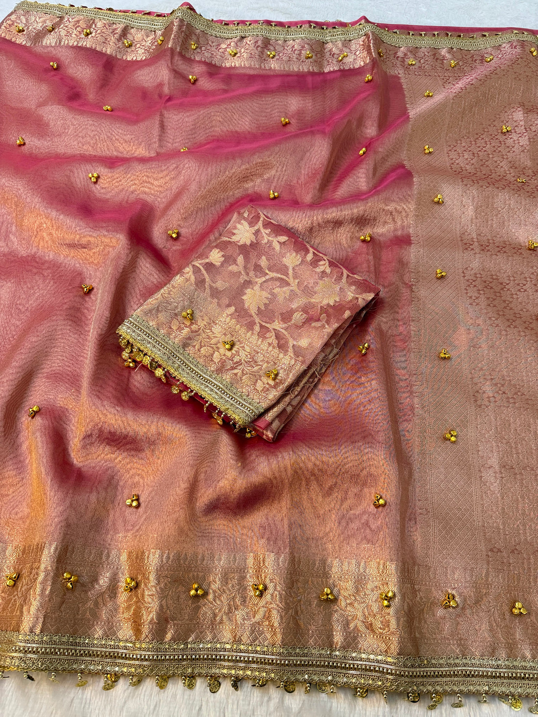 Viral tissue ghunghroo saree ✨