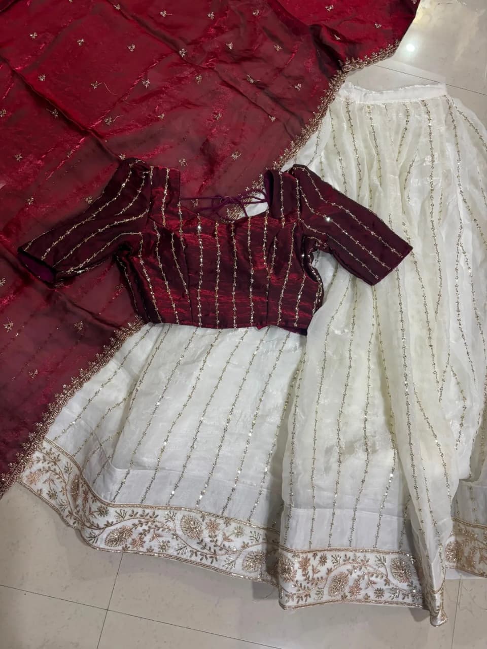 Premium space silk lehengas