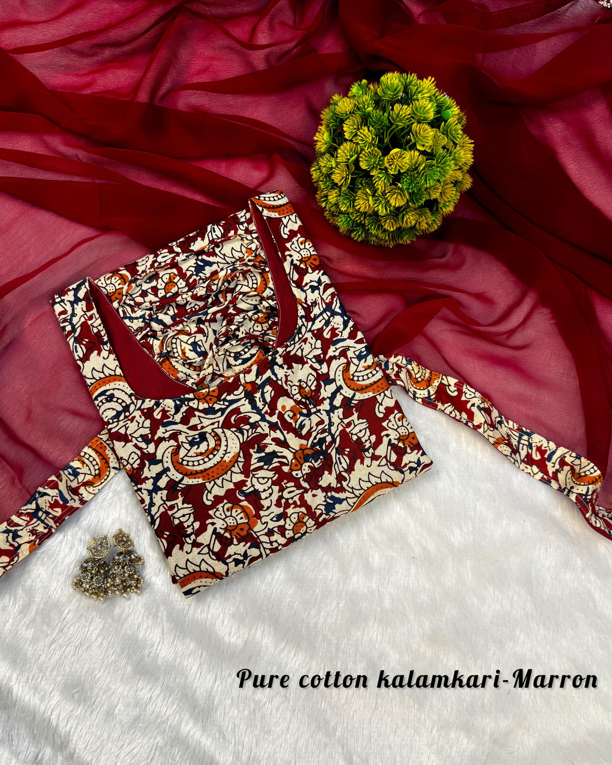 2 piece kalamkari set