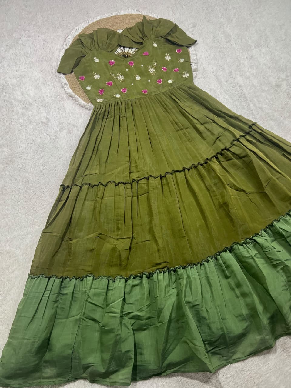 Elegant maggam work gown 👗