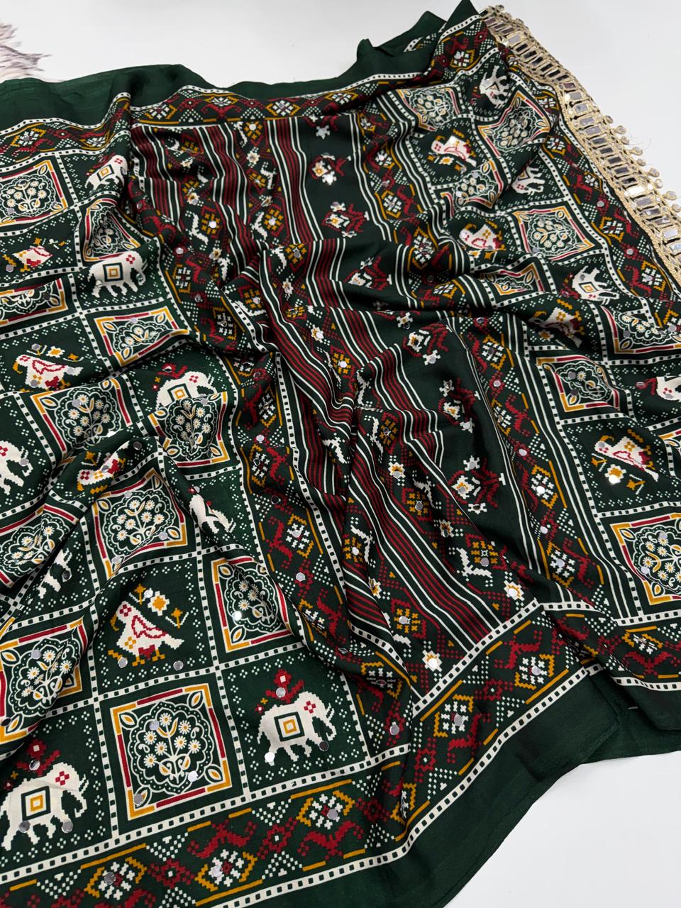 New Azrak lace work saree ✨