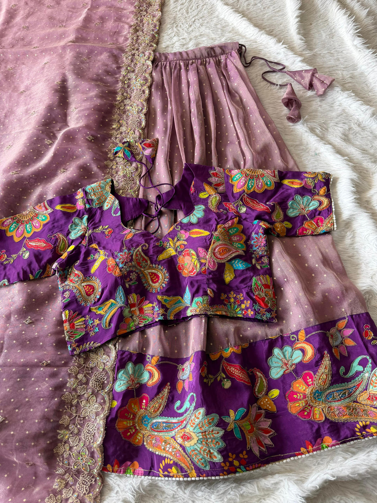Designer fully stitched lehenga set ✨