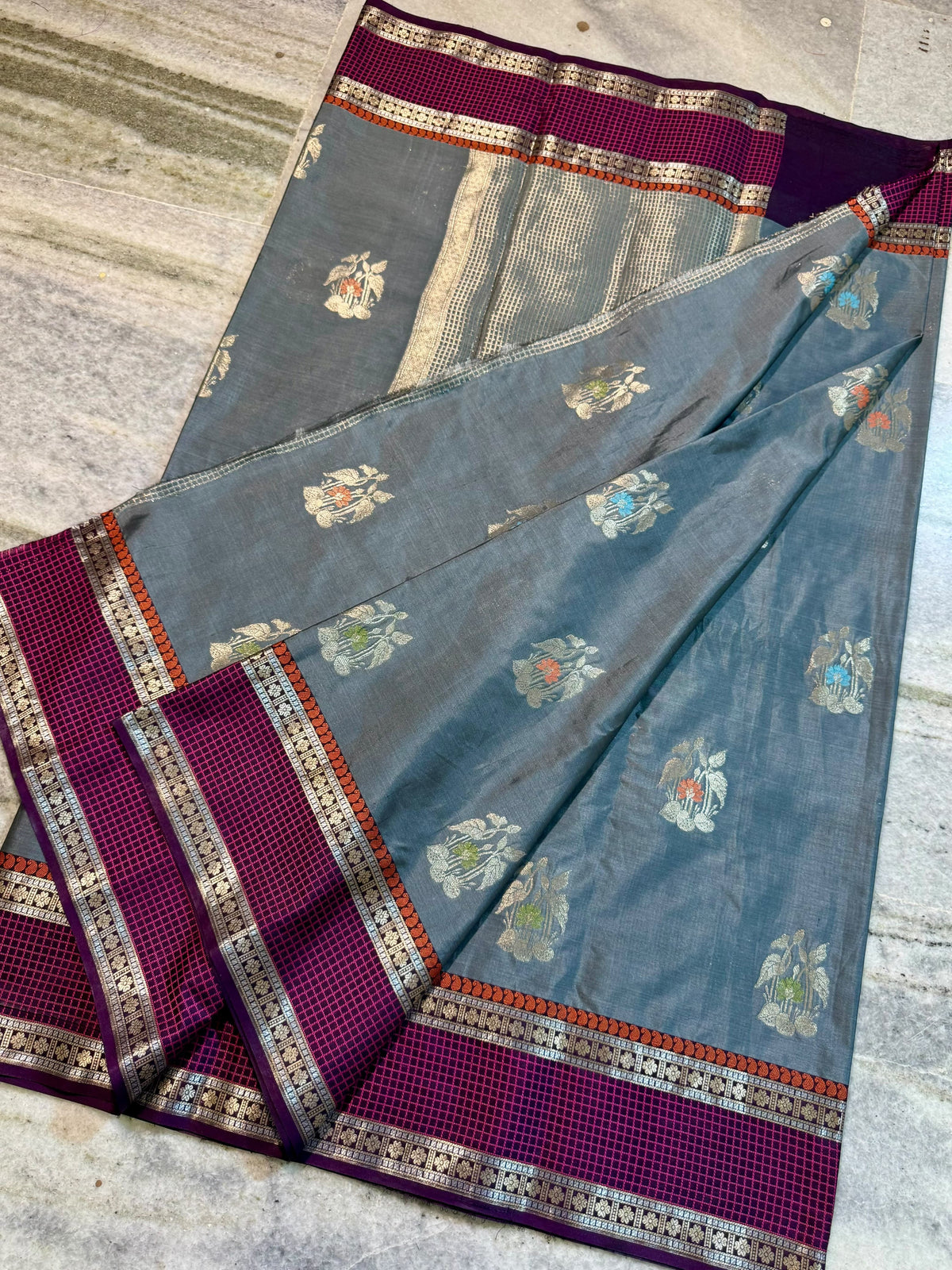 Banarasi soft silk fabric saree