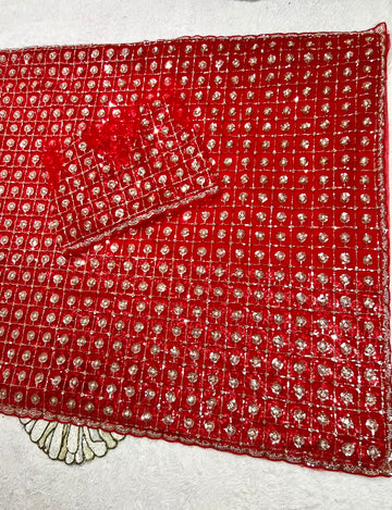 Butterfly net heavy Designer Saree