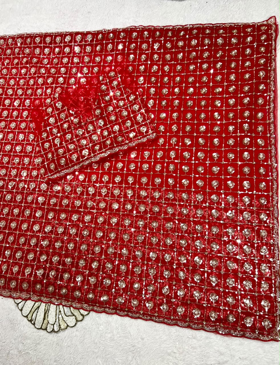 Butterfly net heavy Designer Saree