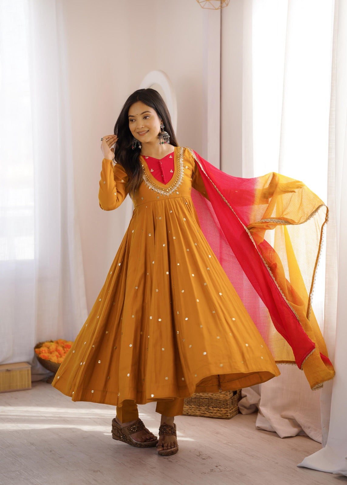 Party wear anarkali suit