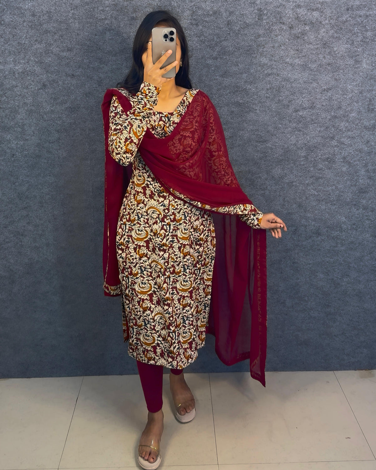 2 piece kalamkari set