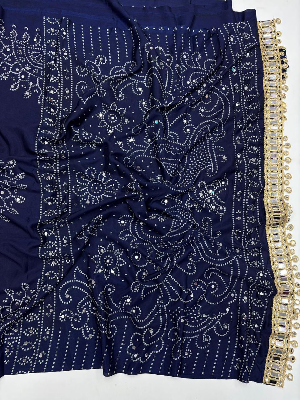 Azrak sartin viscose silk saree ✨