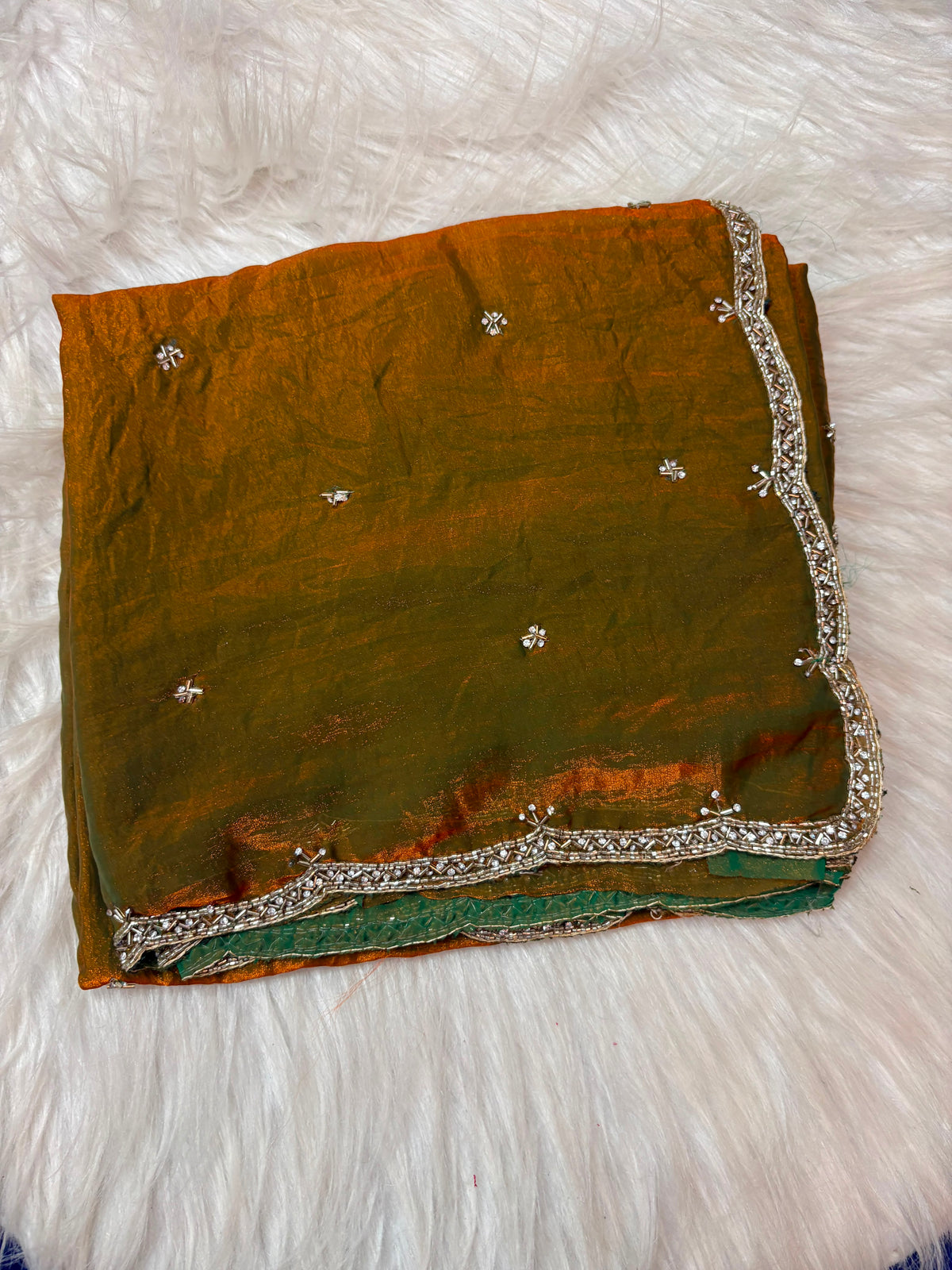 Space silk single line saree
