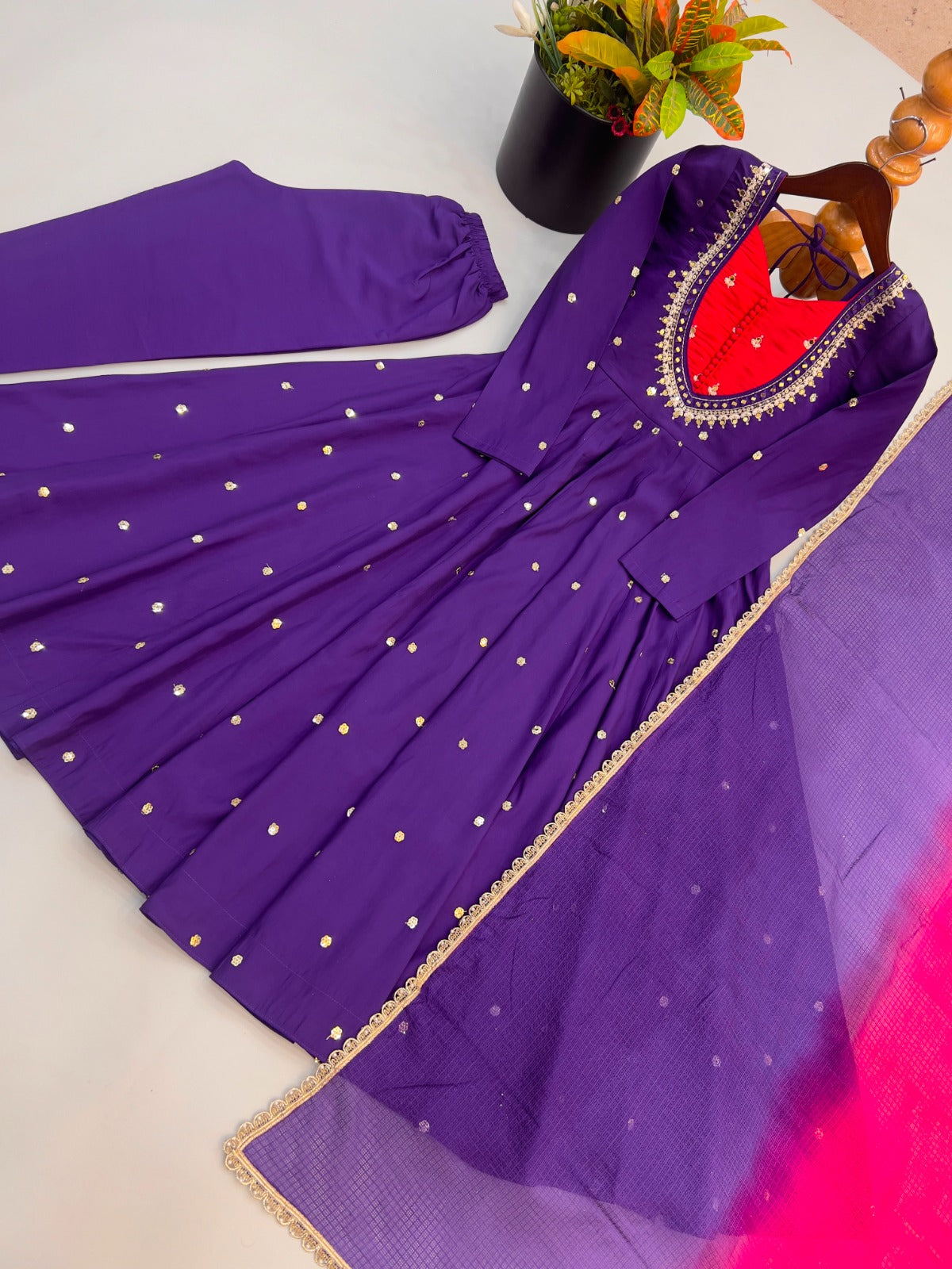 Anarkali Three Piece Set