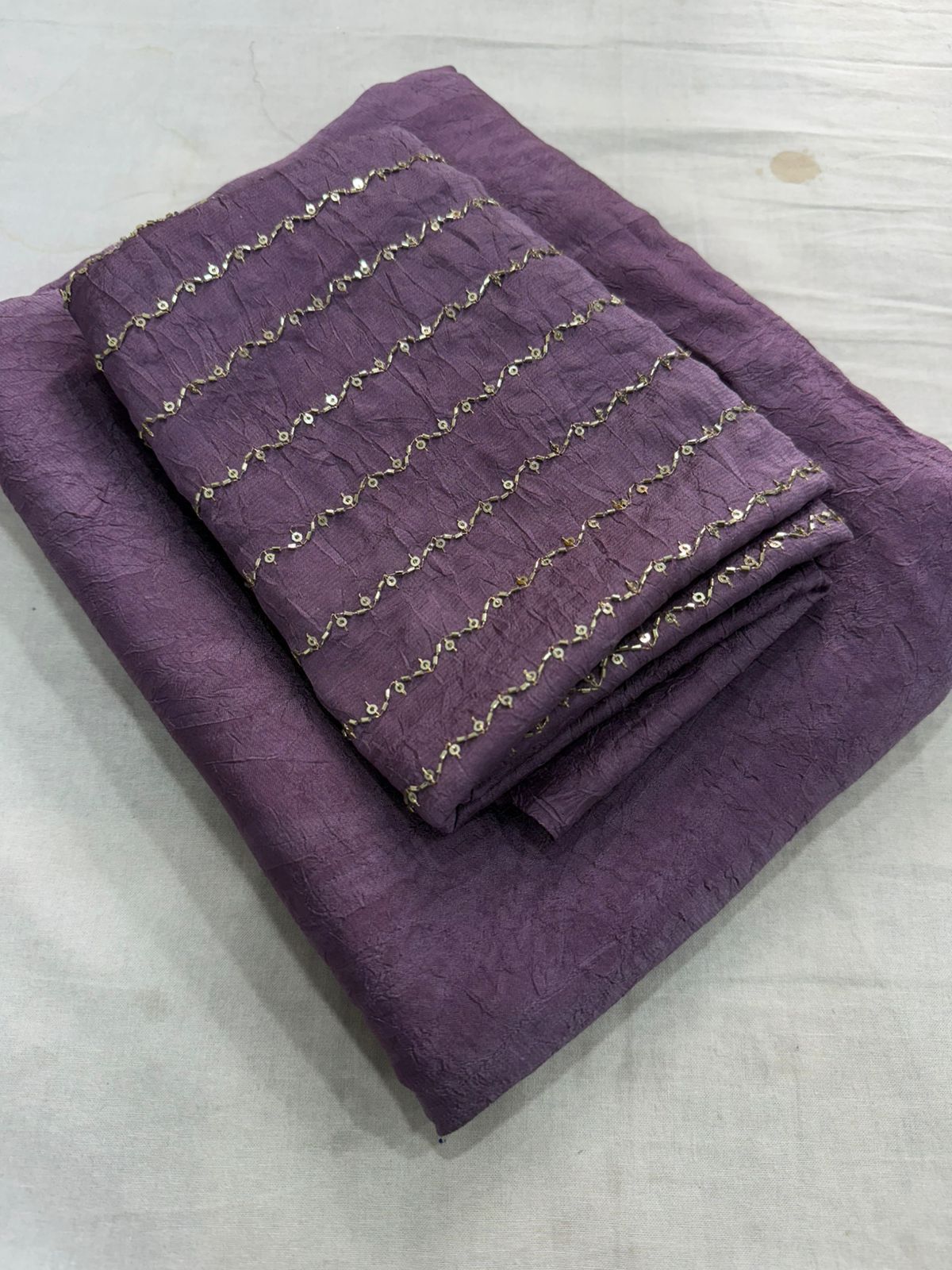 Rangoli crush saree