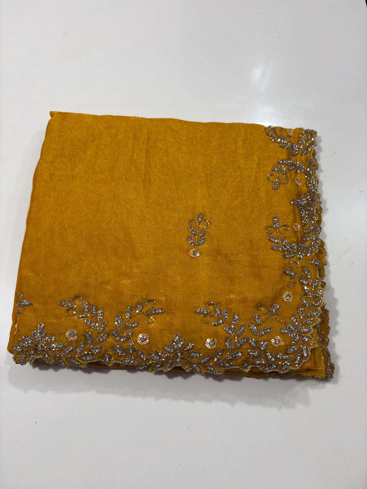 Space silk heavy designer saree ✨