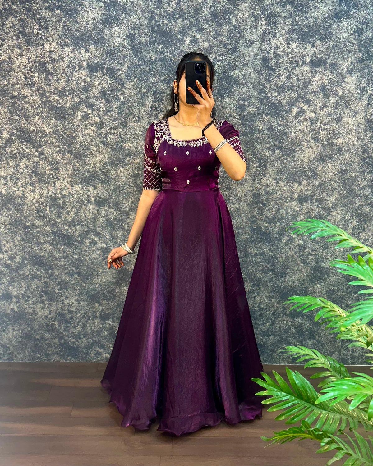 Sequence gown with duppata ✨