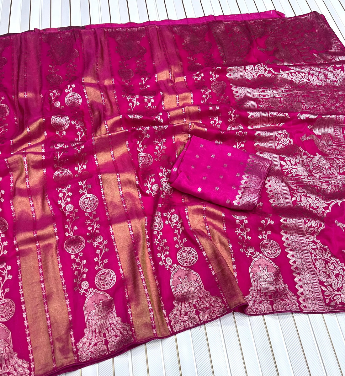 Chiniya Tisu silk saree