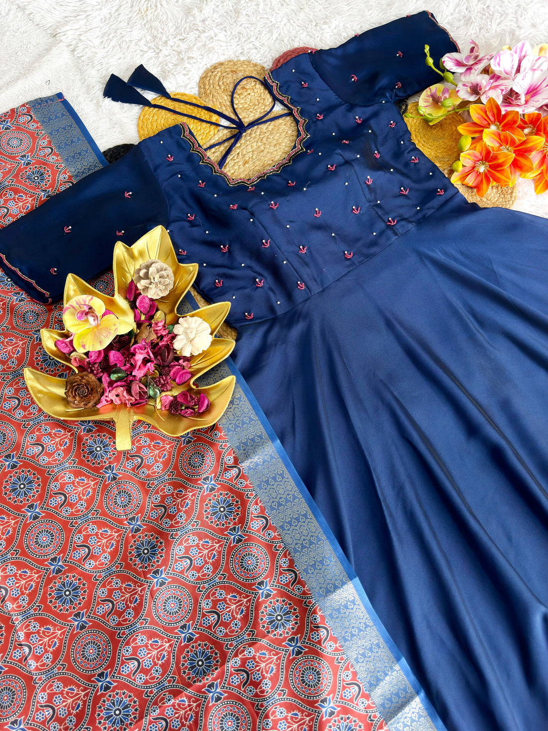 Festive special gown with duppata ✨