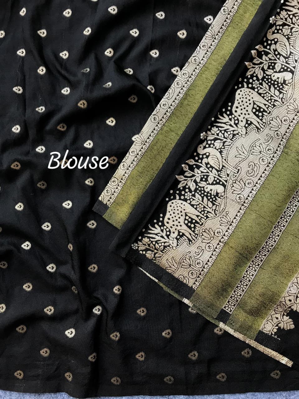 Khadi crape silk weaving saree
