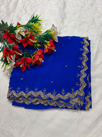 Georgette designer saree ✨